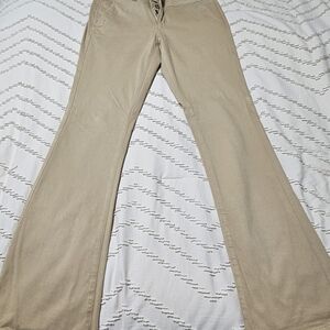 Tan Flared Pants